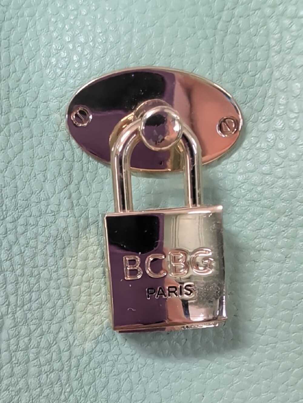 BCBG Mint Green Tote Bag with Gold Hardware - Picture 5 of 6